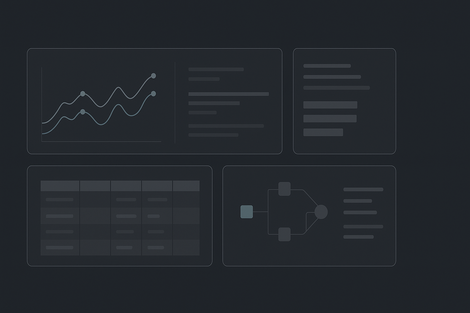 Abstract data dashboard illustration